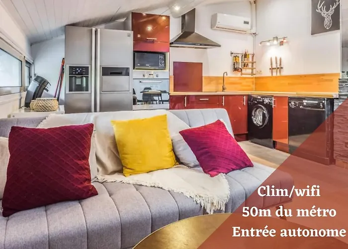 ☆ L'appart D'oie ☆ 2 Pieces ☆ 50m Du Metro ☆ Fibre Apartment